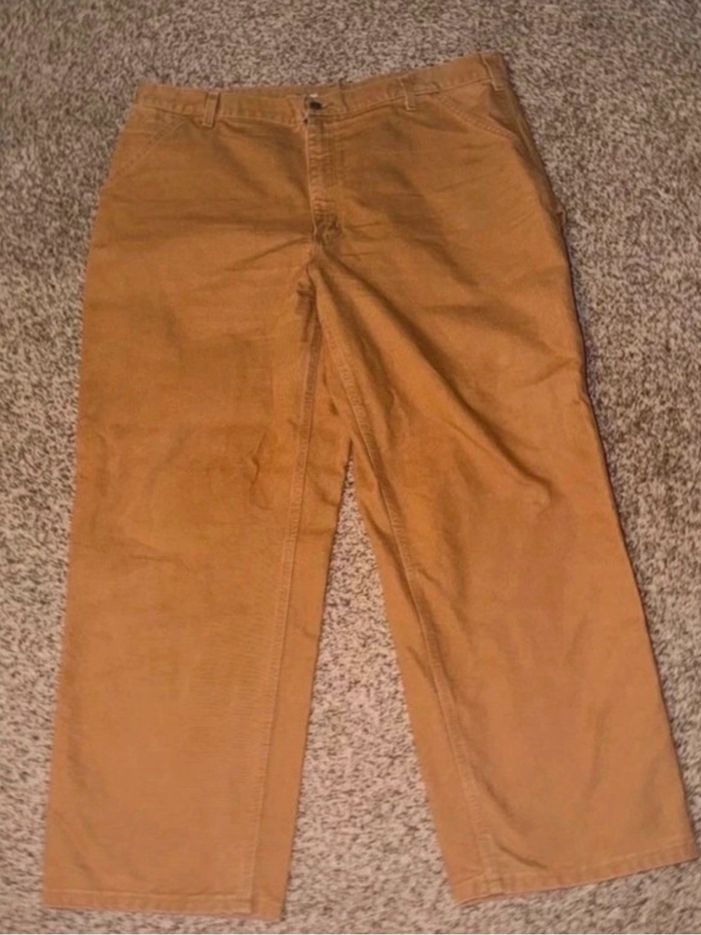 Carhartt Men's Corduroy Work Pants in Carhartt Brown
